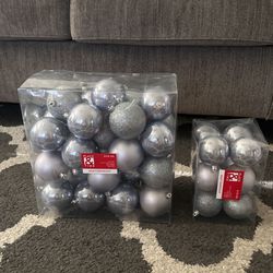 Christmas Ornaments 32 Pack N 12 Pack Grey In Color Brand New Never Used