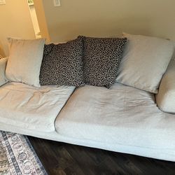 Beige Loveseat Couch 