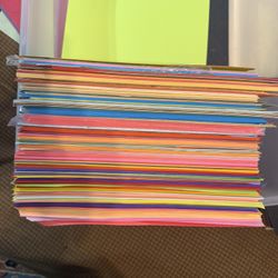 LARGE LOT of Assorted Colored Paper, Copy, Card Stock, And Heavy Weight 8 Pounds Crafts