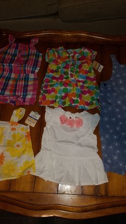 New size 18-24 months baby girls summer lot 18M gymboree Children's Place Carter's romper tops overalls gift nwt