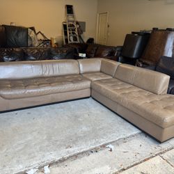 American Leather Sectional 