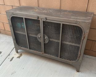 Industrial Metal Sideboard or Storage Cabinet