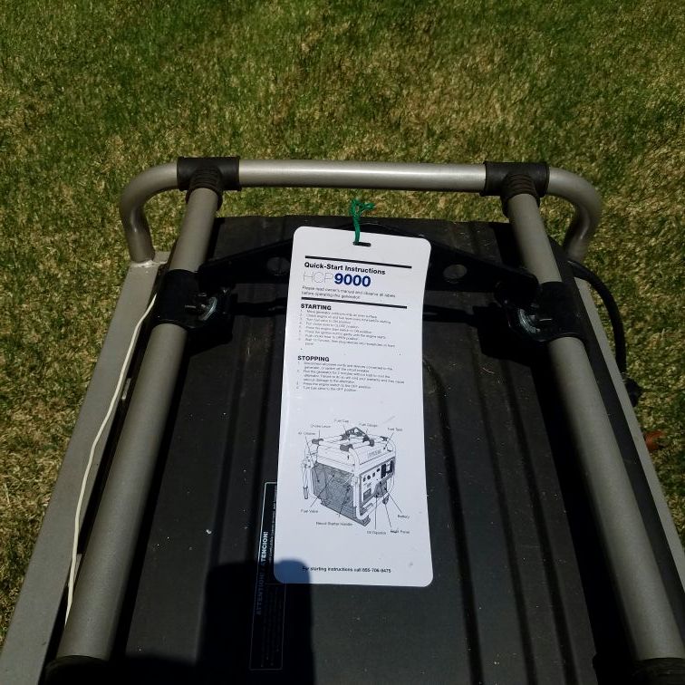 Generator Gas and Propane Haundai HCP9000 portable Newill REMOTE CONTROL On Wheels 750