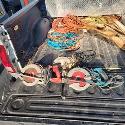 Two Skill Saws And One Makita Saw