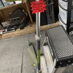 Mongoose Green and Grey Kids Scooter