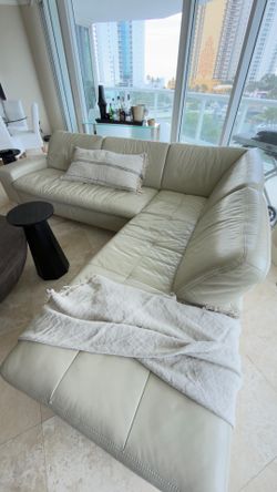 Genuine leather sofa