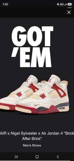 Jordan 4 Brick after Brick