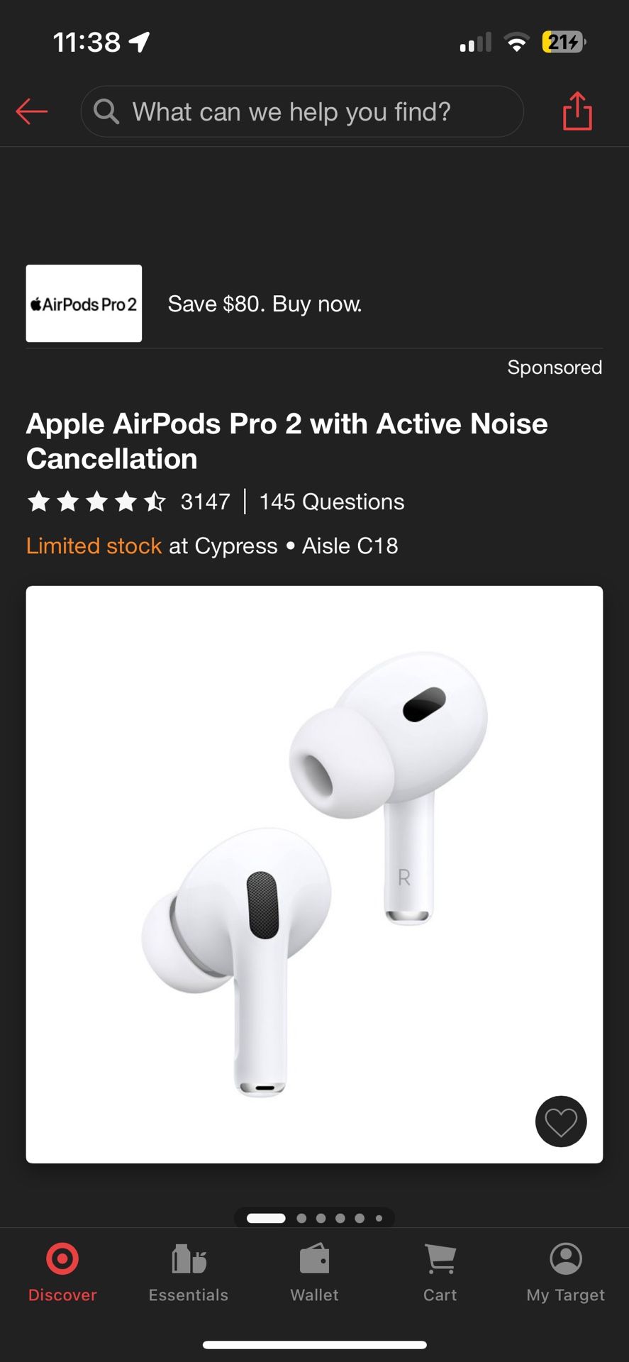 AirPod Pro 2 Active Noise Cancellation