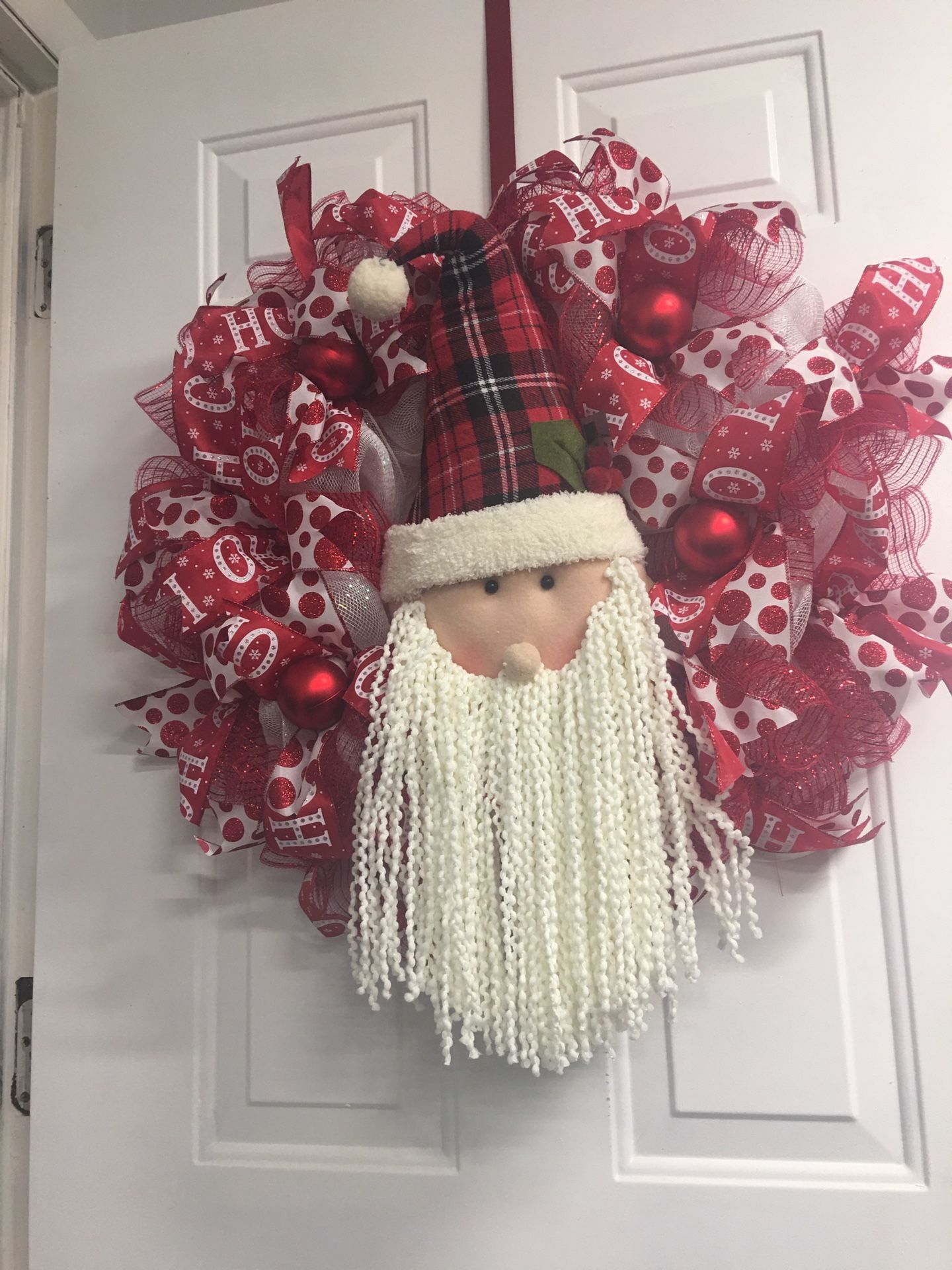 Santa Christmas wreath.