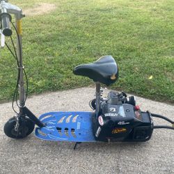 Gas Scooter. It Takes Two Cycle.