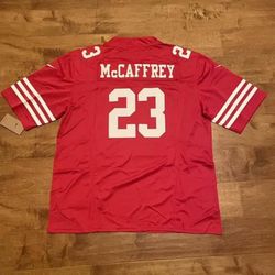 Christian McCaffrey 49ers Jersey #23 men red jersey