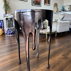 Artistic Drip-Style Accent Table / Side Table – Sculptural Design (Must Go ASAP)