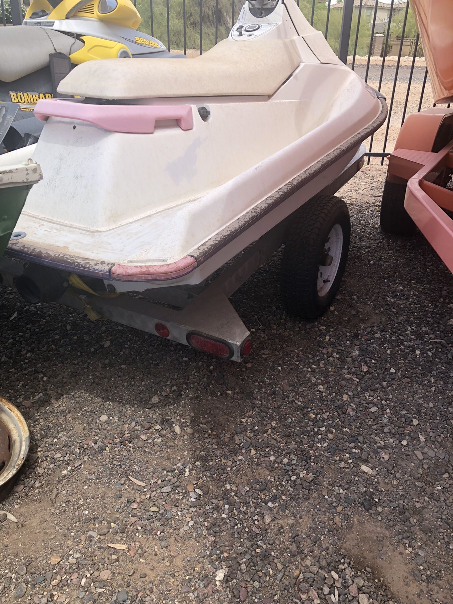 2000 Sea Doo XP 1995 Polaris SL750 Aluminum Trailer