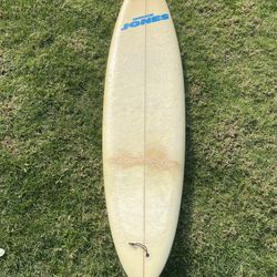 Bruce Jones 7' Glassed-In Tri Fin Pintail Surfboard