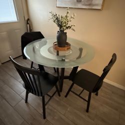 Round Glass Table 