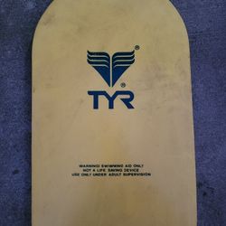 Yellow TYR Kickboard for Lap Swimming