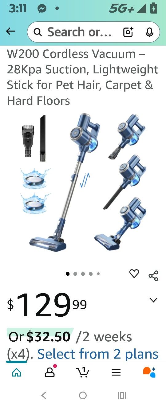 New In Box Cordless Vacuum Cleaner Carper & Tile