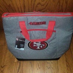 Brand New San Francisco 49ers Thermal Cooler Tote Bag & Backpack 