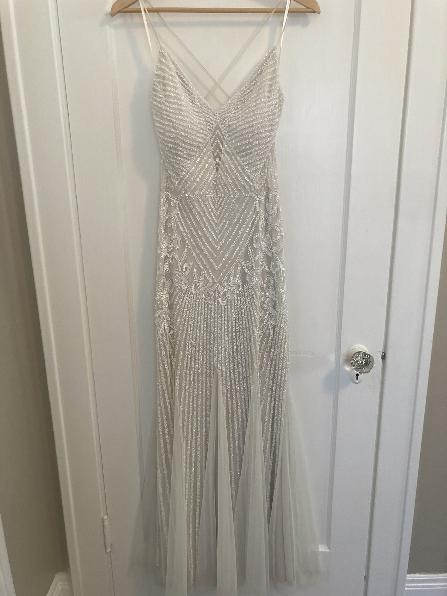 Beaded Wedding Dress Size 8