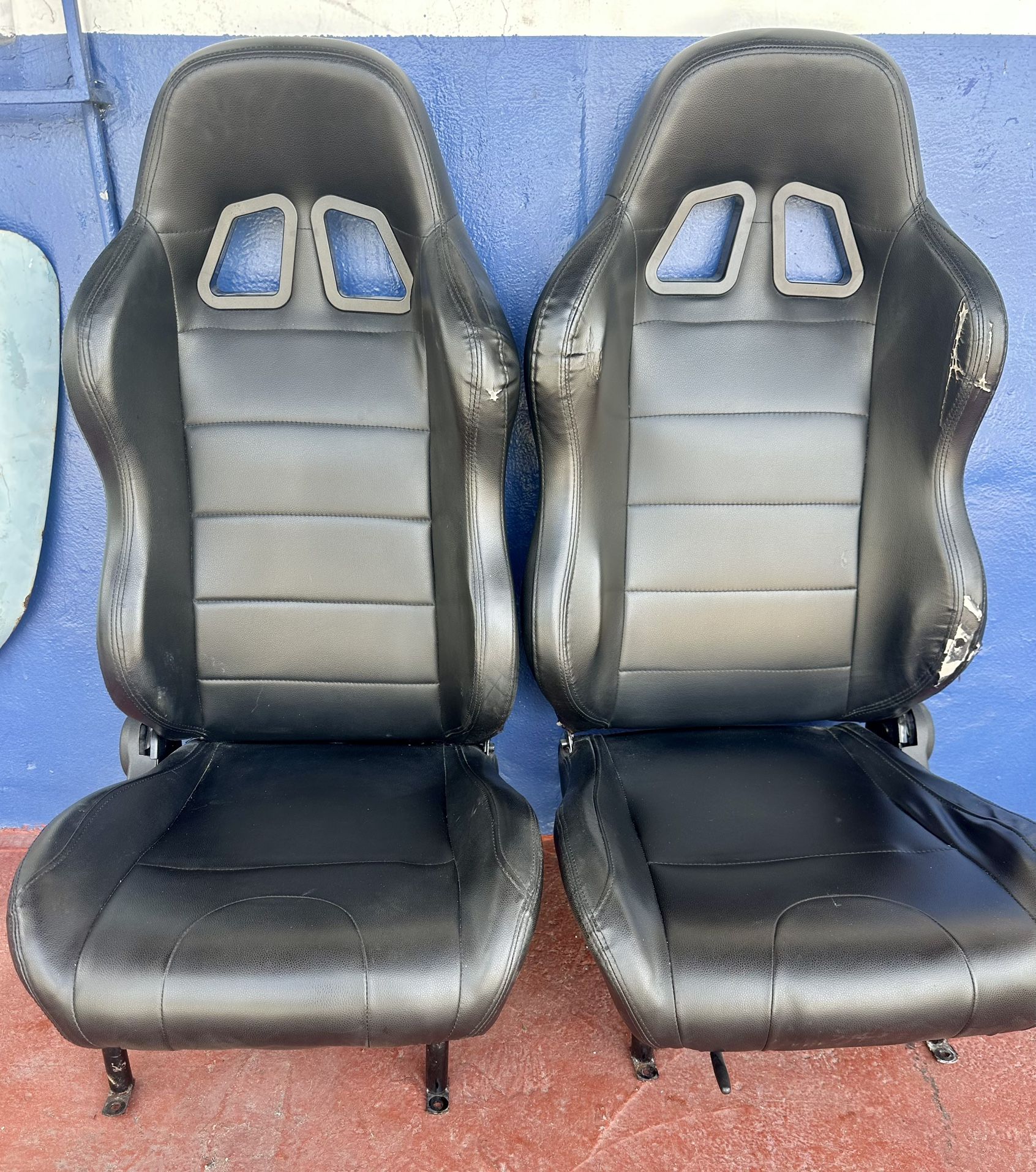 Pair Front Seats Were In a VW Beetle Bug Application. Not Original.