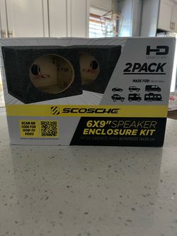 Scosche 6x9" Speaker Enclosure Kit 2-Pack