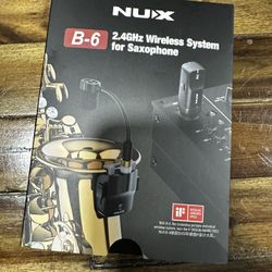 NUX B-6 Wireless Saxophone Microphone System 2.4GHz