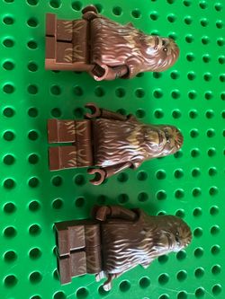 Lego mini figure Wookie warrior lot of 3