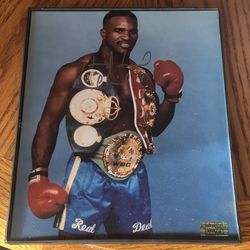 Signed Evander Holyfield Picture 