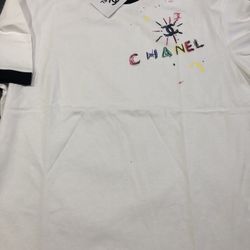 White CC Tee.     S, M, L, Xl,