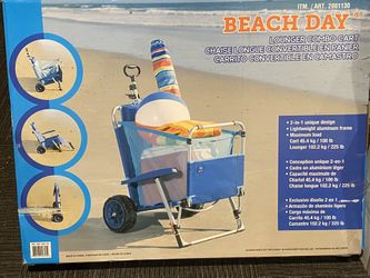 Beach Day Lounger Cart
