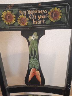 Hand Painted Little Black Chair