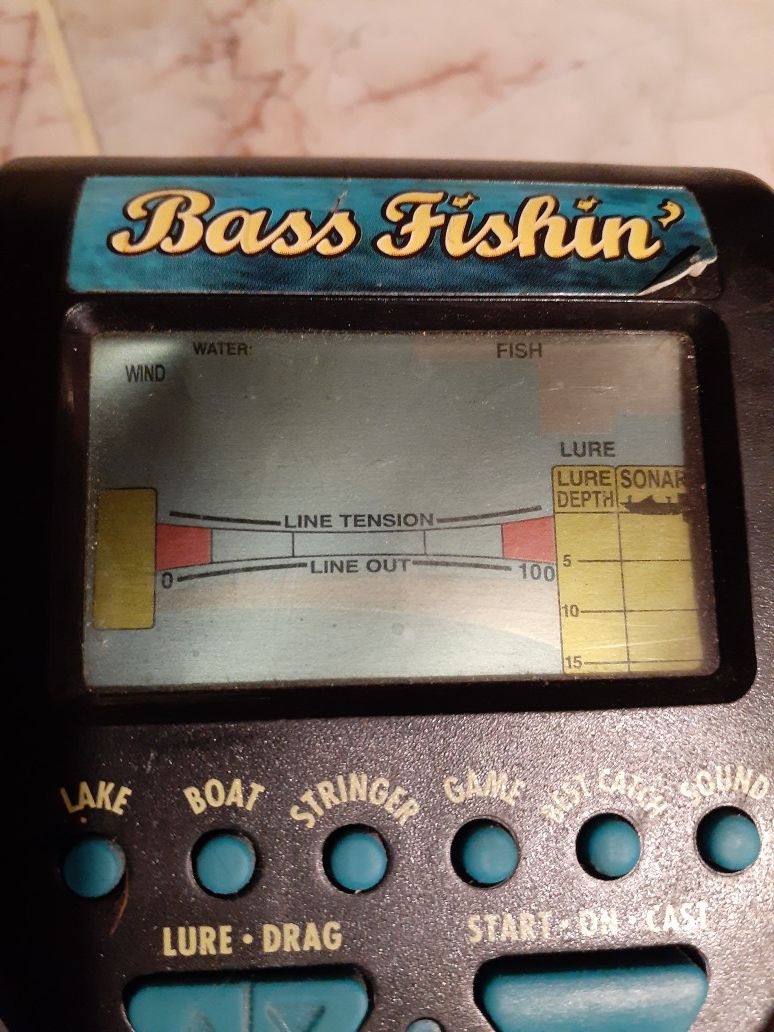 Bass Fishing Handheld Electronic Game