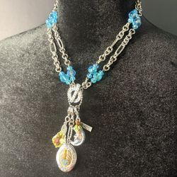 Vintage Kirks Folly "I Remember You By Heart" Locket Charm Necklace