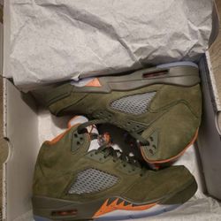 Air Jordan Retro 5 Olive 