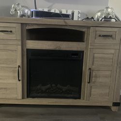 Tv Stand With Fire Place 