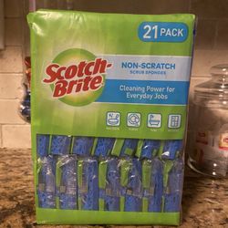 21-pcs scotch brite non scratch scrub sponges•all for $15