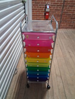 10 drawers storage cart