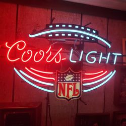 Coors Light NFL Edition Neon Sign