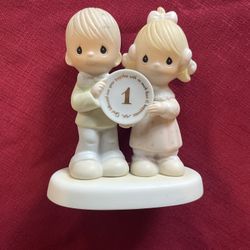 Precious Moments 1 Year Anniversary Figure 