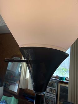 Black Torchiere Floor Lamp