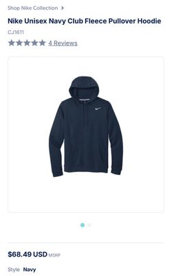 3 Brand new Nike pullover hoodie in navy blue.
