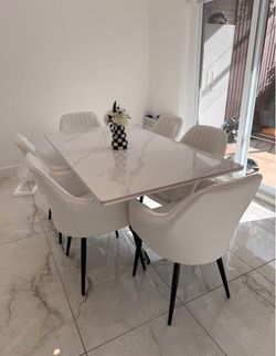 Marble Dining Table Set