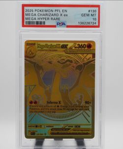 Mega charizard x Pokemon Card psa 10