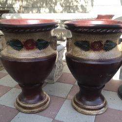 New Flower Pots Made Out Of Clay Beautiful Yard Decoration 