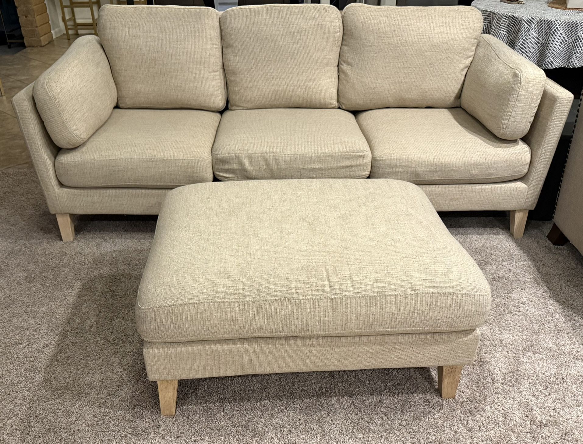 World Market Sofa & Ottoman