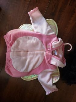3 piece butterfly pink costume