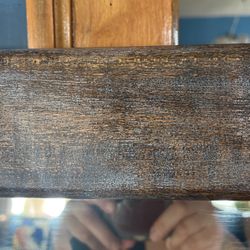 Large Tiger Oak Vintage Mirror 