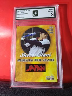 2012 first rookie phenom card Shohei Otani Japanese High School Sensation card EJE 8 NM-MT