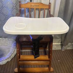 Baby wooden chair
