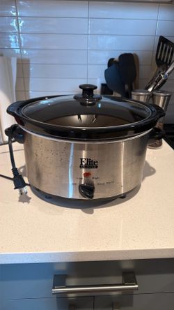 Elite Cuisine 5-Quart Slow Cooker/Crockpot